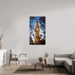 Big Ben in Cherry Blossom — London Spring Photography Print — detail view 3