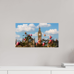 Big Ben Through the Roses — London Garden Photography Print — detail view 3