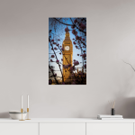Big Ben in Cherry Blossom — London Spring Photography Print — detail view 2