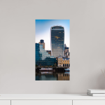 The Walkie-Talkie from the Thames — London City Photography Print — detail view 2