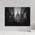 Symmetry & Stone — St. Paul's Cathedral Black and White Print — detail view 3