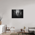 Symmetry & Stone — St. Paul's Cathedral Black and White Print — detail view 4