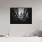 Symmetry & Stone — St. Paul's Cathedral Black and White Print — detail view 2