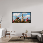 Big Ben Through the Roses — London Garden Photography Print — detail view 2